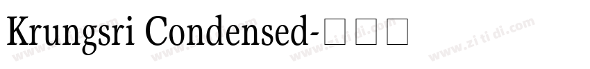 Krungsri Condensed字体转换